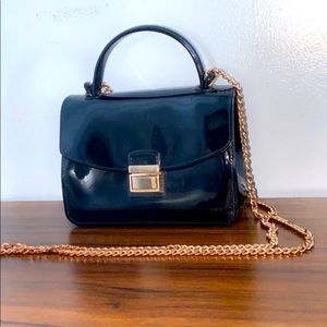 Black Patent Leather Purse